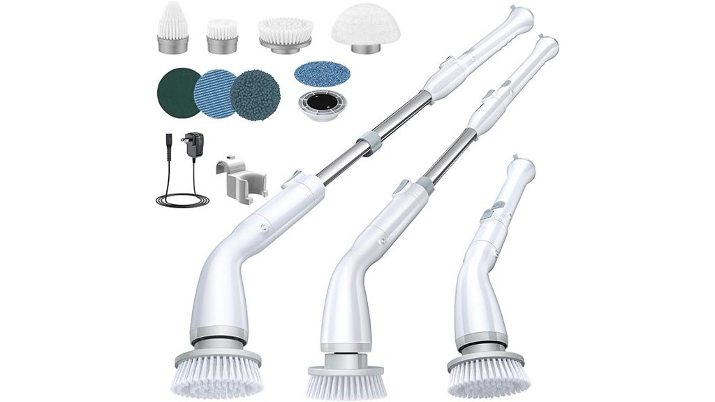 powered electric cleaning scrubber