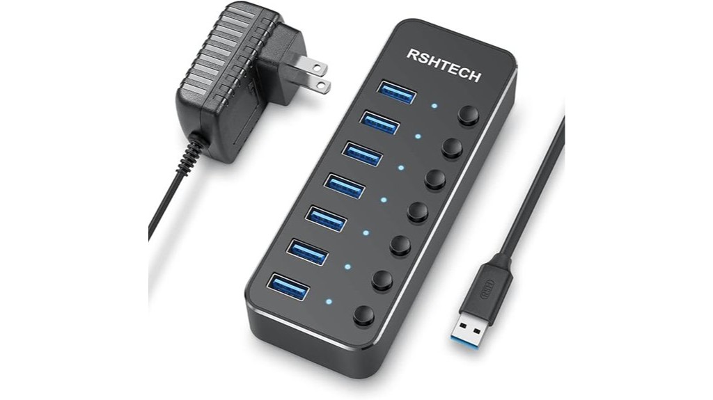 powered multi port usb 3 0 hub
