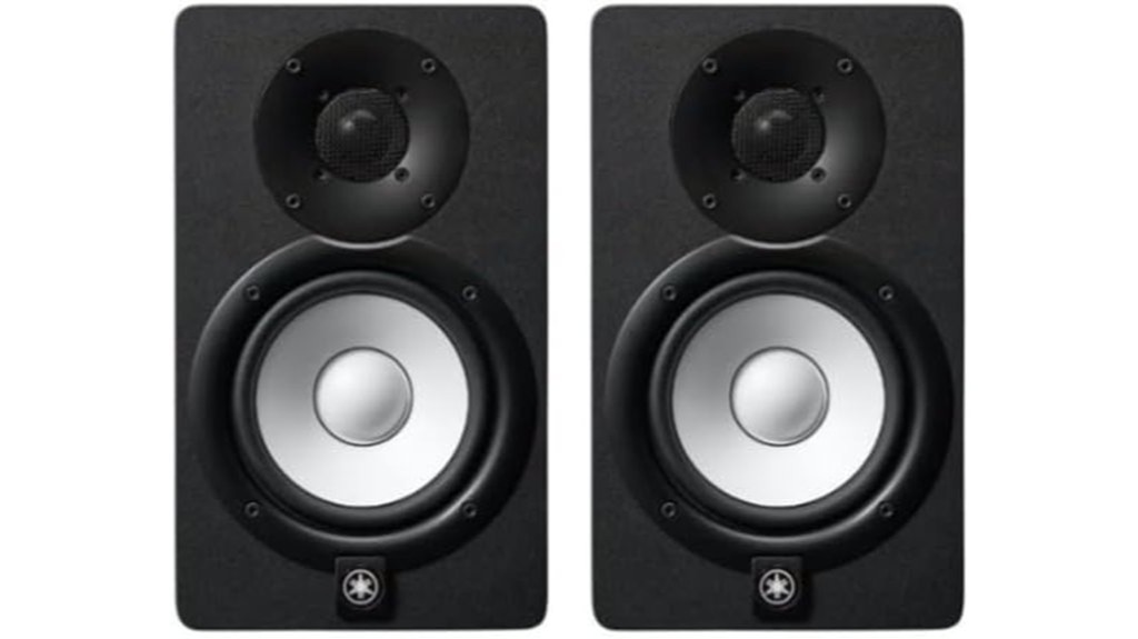 powered studio monitor pair