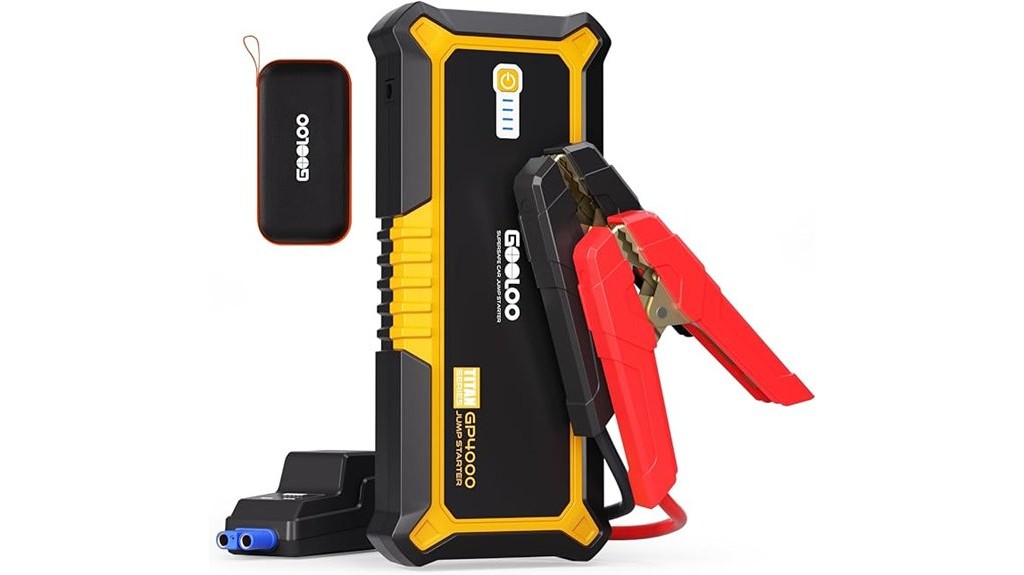 powerful car jump starter device