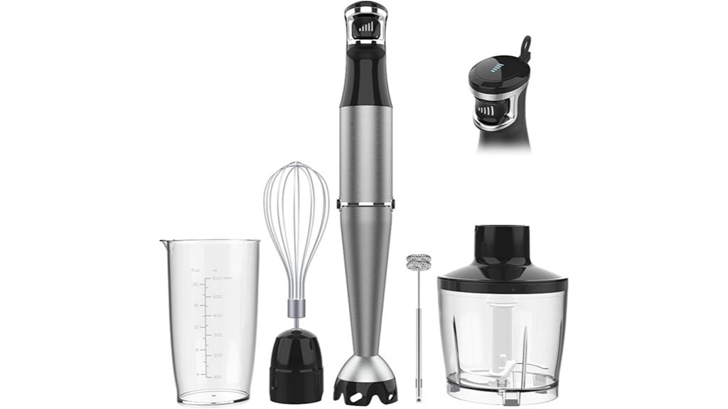 powerful corded immersion blender set