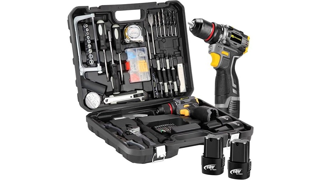 powerful cordless brushless drill toolkit