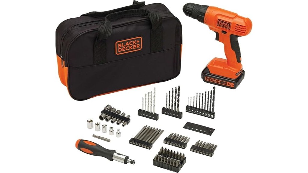 powerful cordless drill kit package
