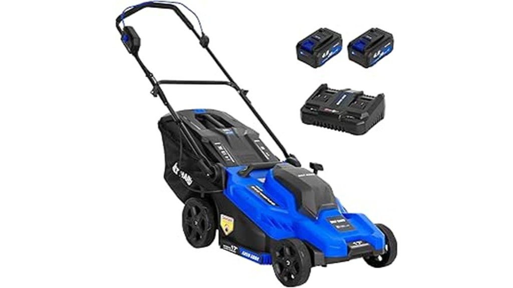 powerful cordless electric lawn mower
