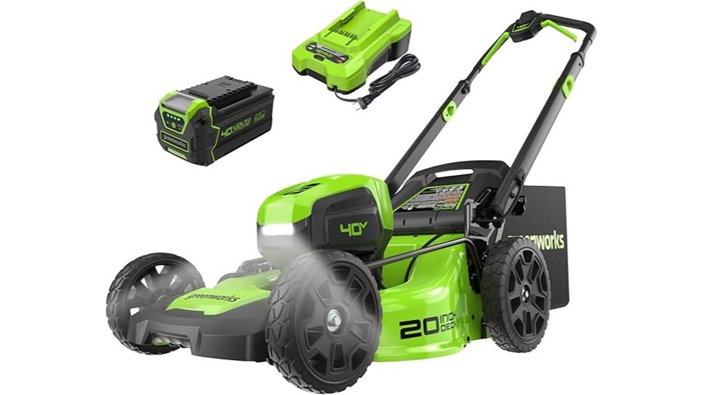 powerful cordless electric lawn mower