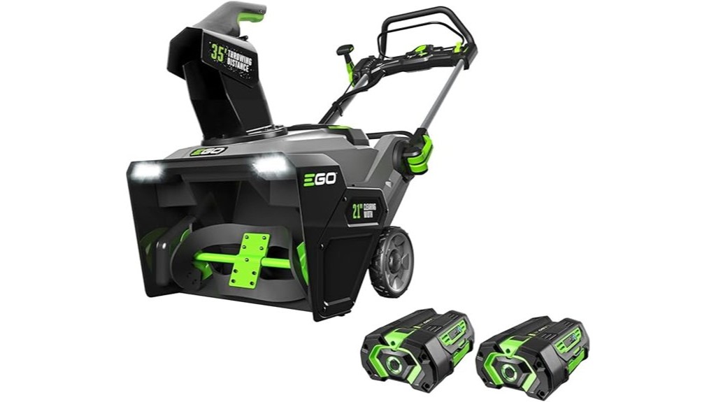 powerful cordless electric snow blower