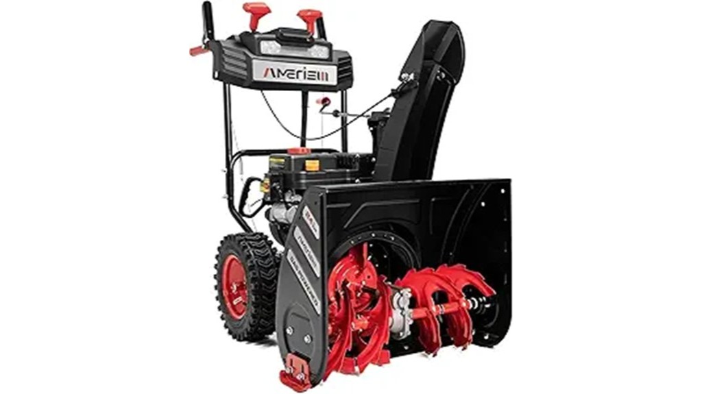 powerful gas powered snow removal tool