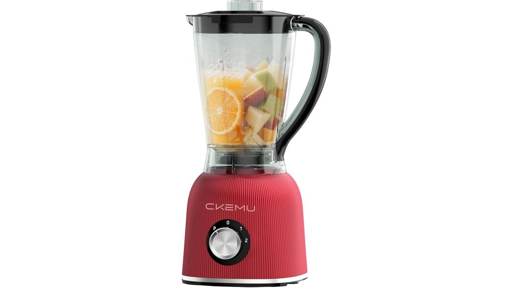 powerful high speed large capacity red blender