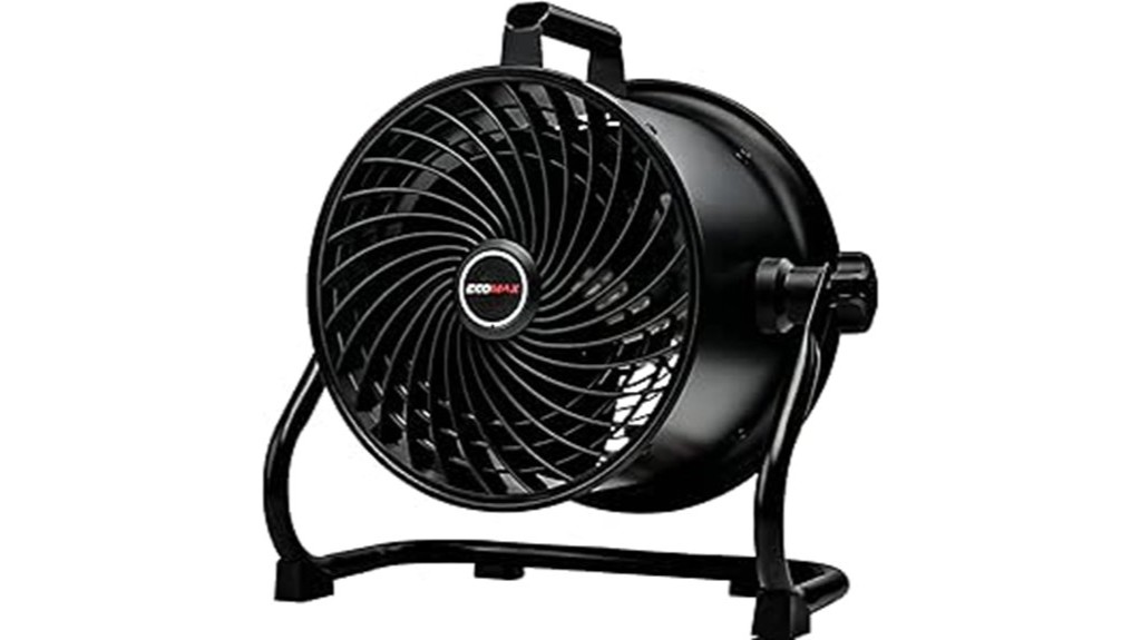 powerful high velocity air circulation