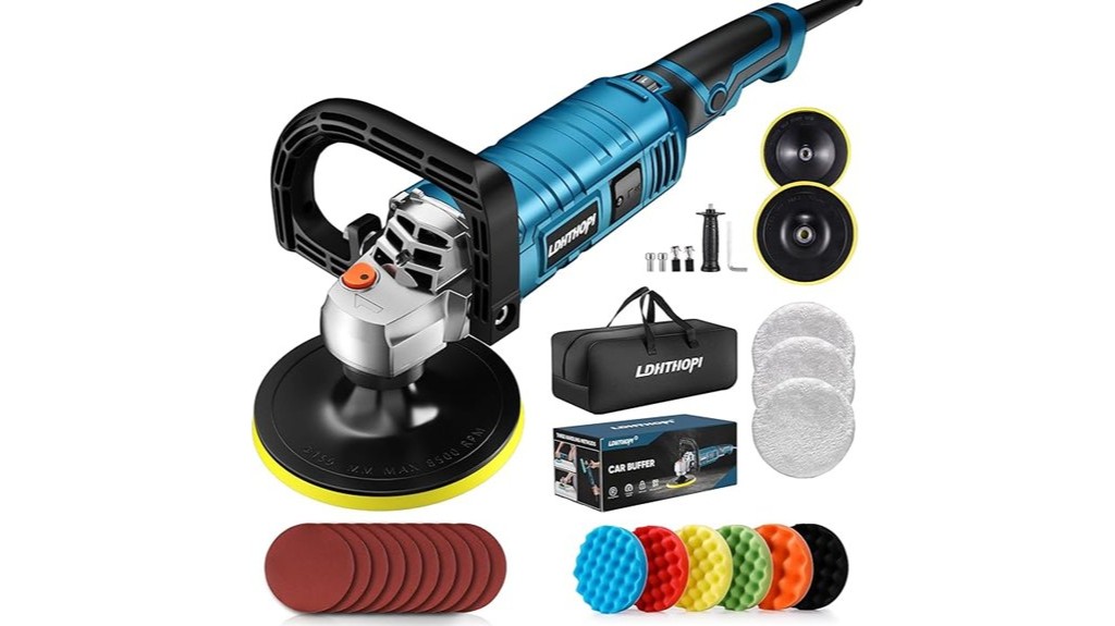 powerful rotary buffer polisher for waxing