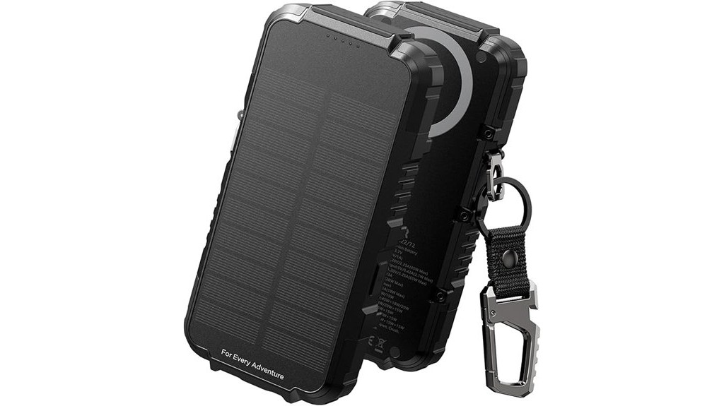 powerful solar charged mobile battery pack