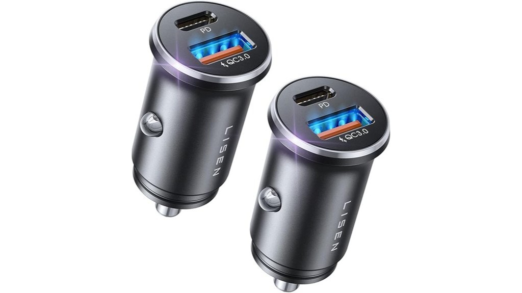 powerful usb c car phone charger