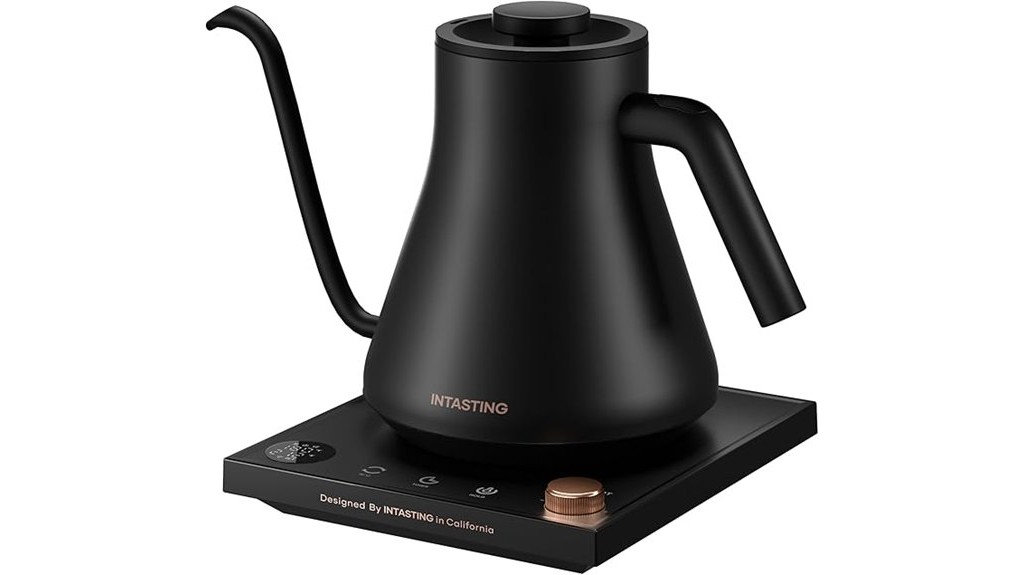 precise temperature controlled electric gooseneck kettle