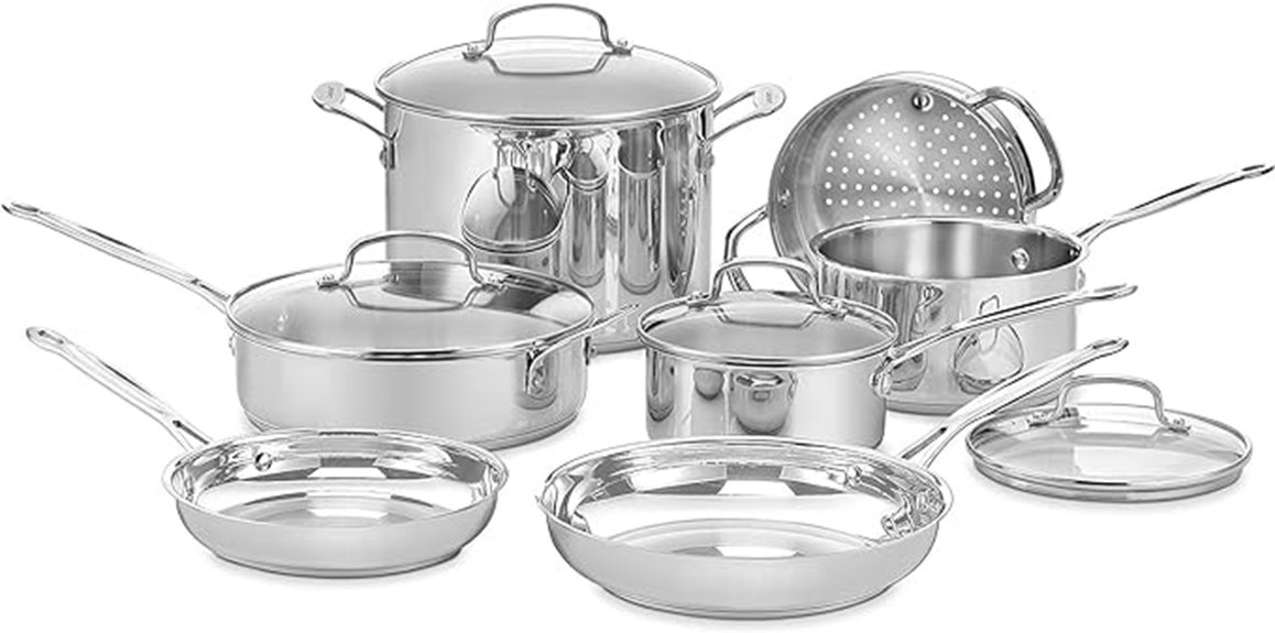premium stainless steel cookware set