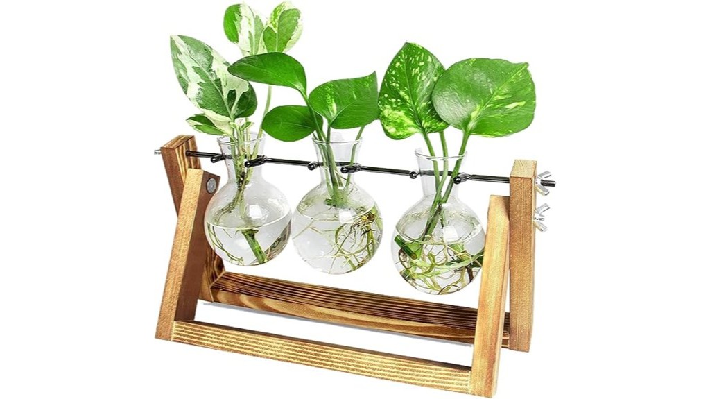 propagation station with wooden stand