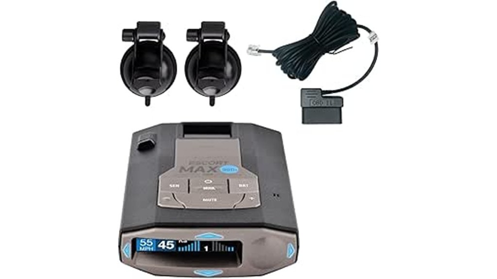 radar detector with extra accessories