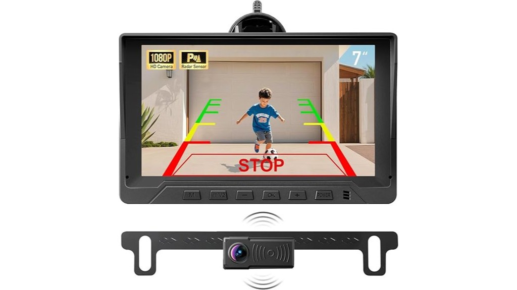 rear view camera with parking sensors