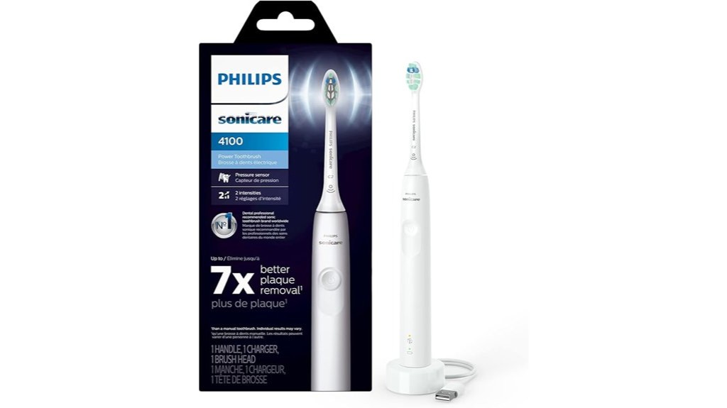 rechargeable electric toothbrush philips sonicare 4100
