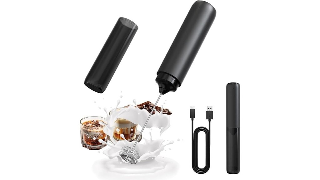 rechargeable handheld milk frother