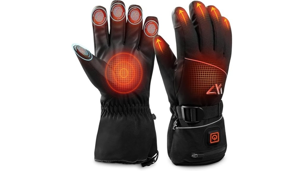 rechargeable heated winter gloves