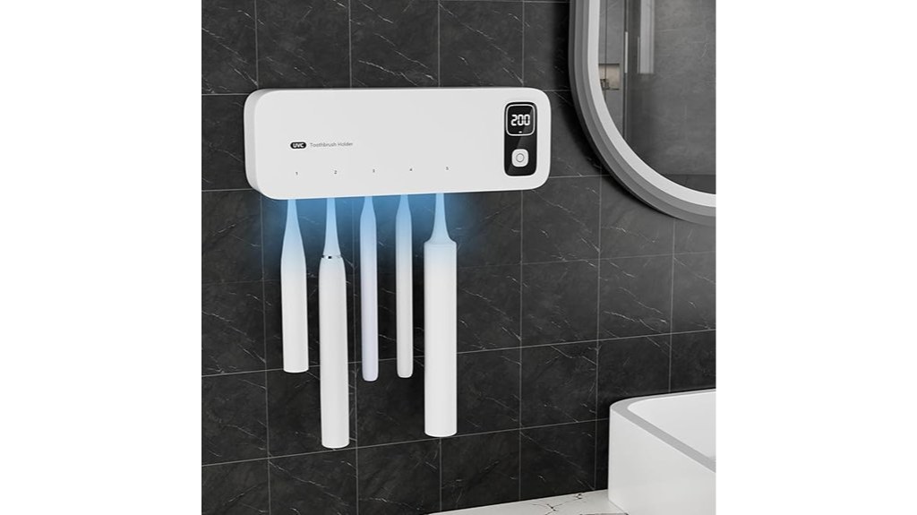 rechargeable uv toothbrush sanitizing holder