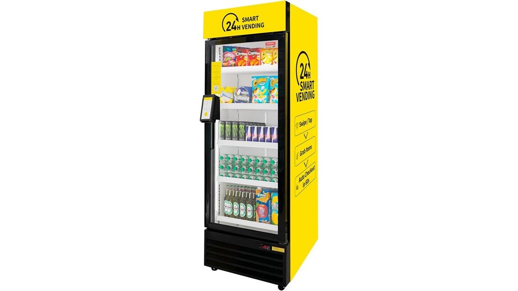 refrigerated smart beverage vending machine