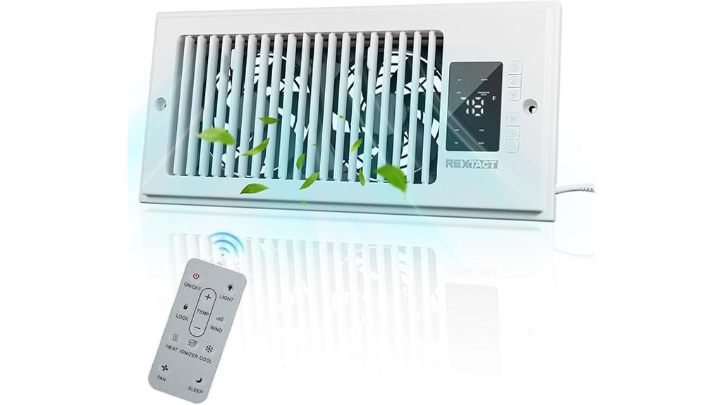 register booster fan heating cooling