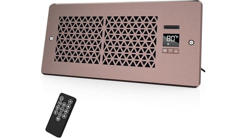 register booster fan thermostat remote control