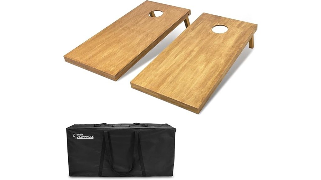 regulation size wooden cornhole boards