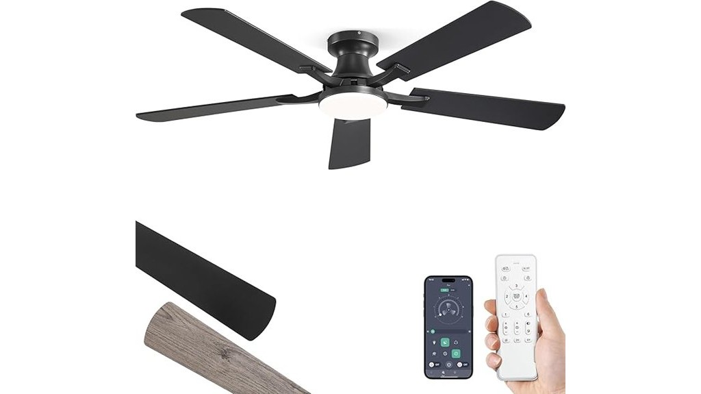 remotely controlled ceiling fan with light