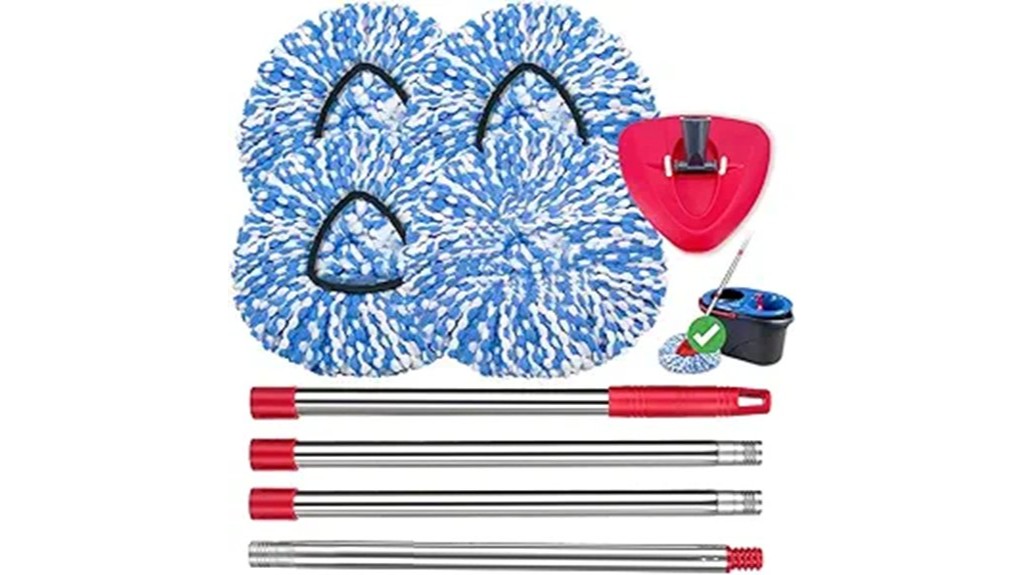 replacement mop heads compatible with rinseclean