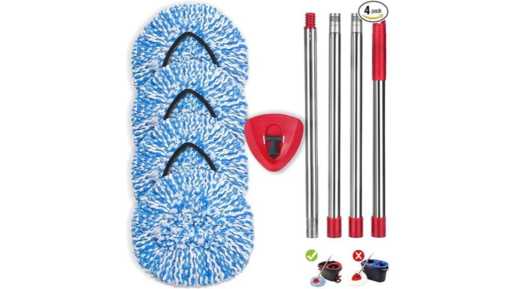 replacement mop heads for easy wringing