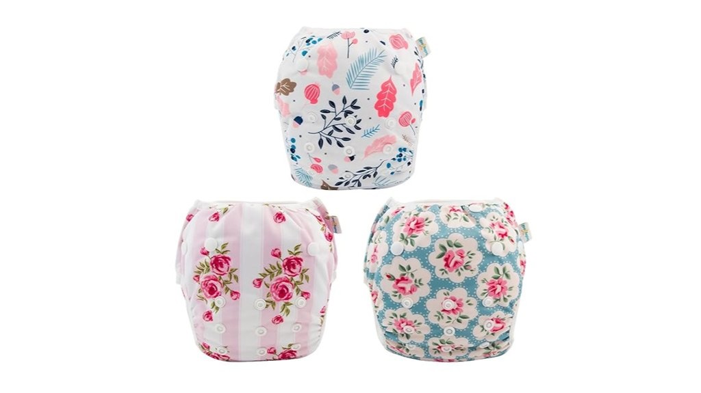 reusable adjustable swim diapers for girls