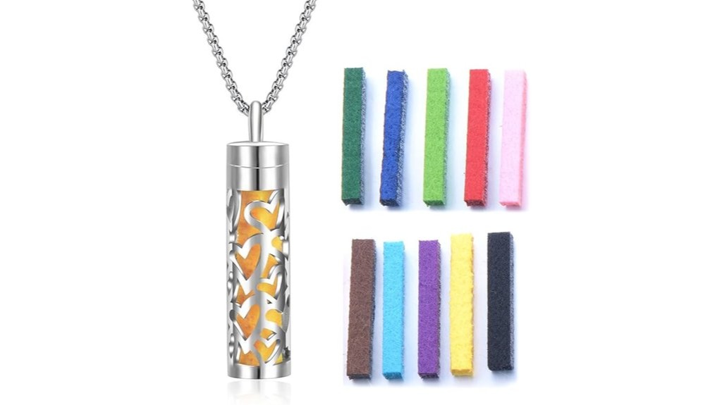 reusable aroma diffuser necklace pendant