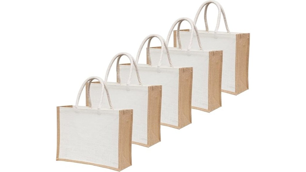 reusable jute tote bags