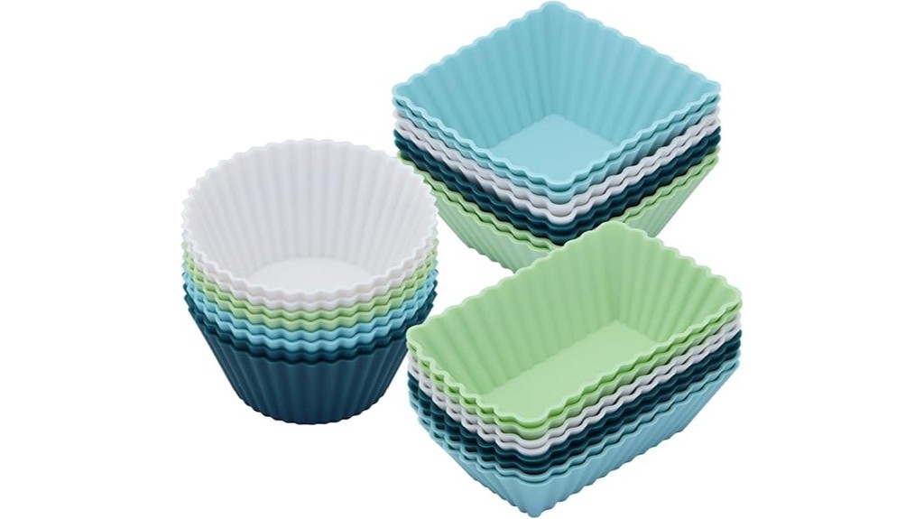 reusable silicone muffin baking cups