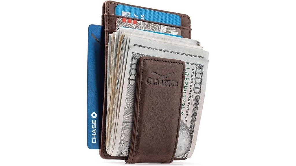 rfid blocking slim leather wallet