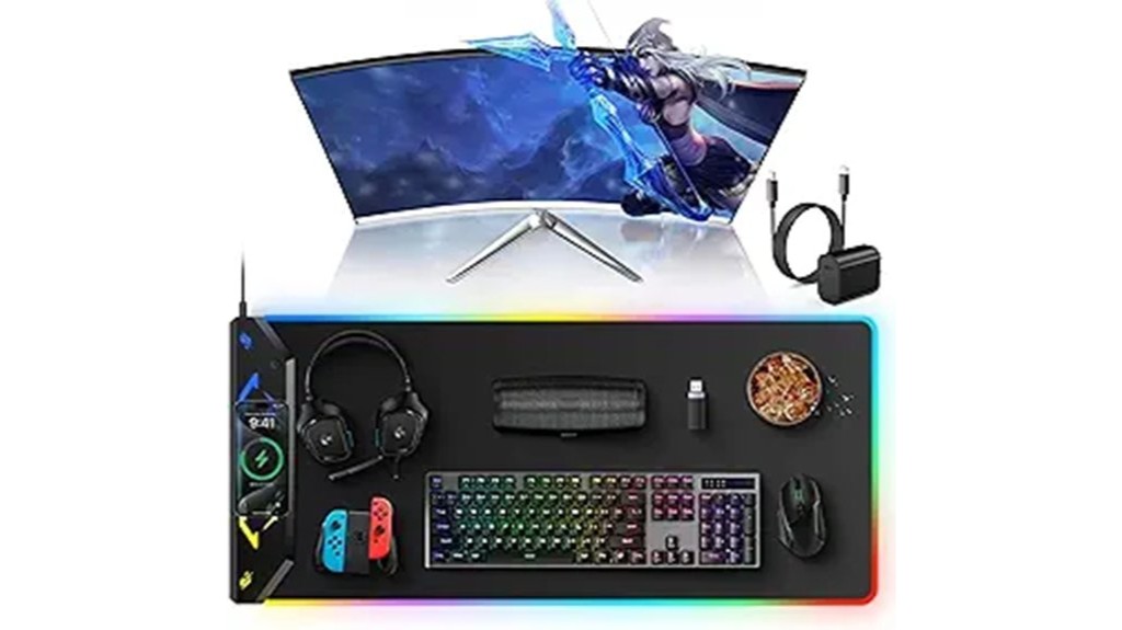 rgb wireless charging mouse