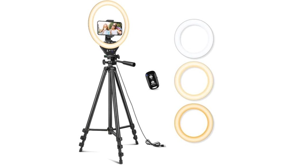 ring light with tripod stand