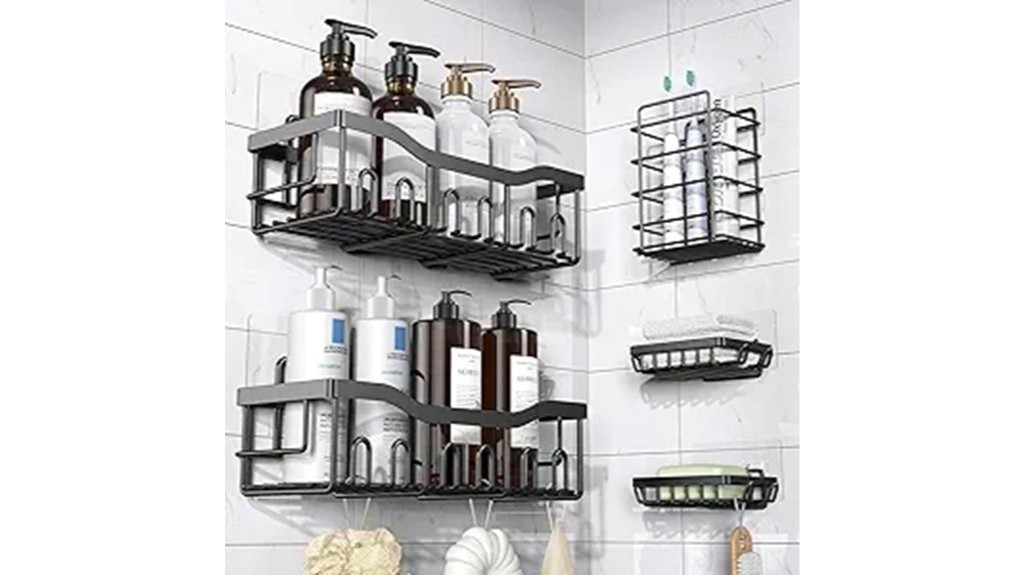 rustproof stainless steel shower organizers