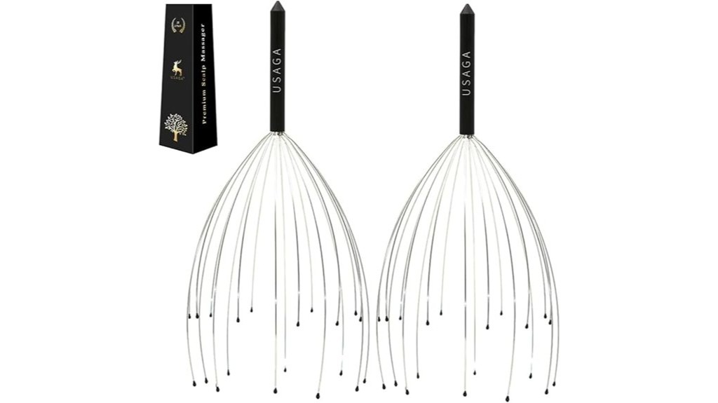 scalp massaging head relaxation device