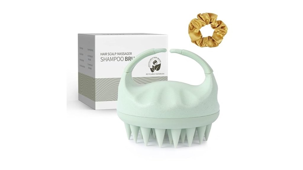 scalp stimulating shampoo brush massager