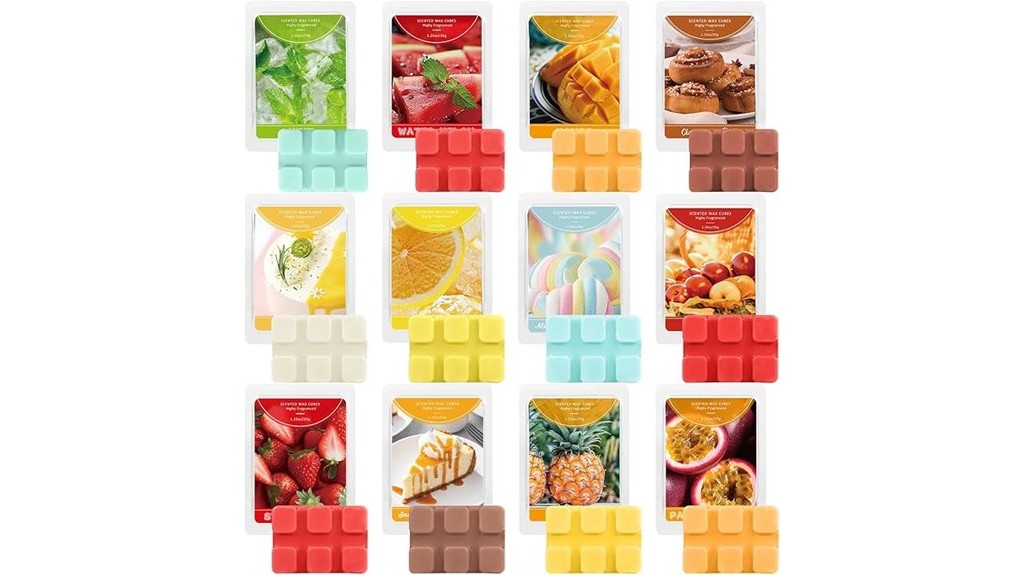 scented wax melts twelve piece pack