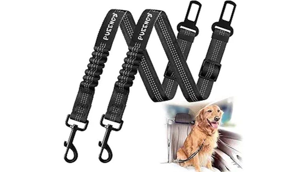 secure dog car travel belts