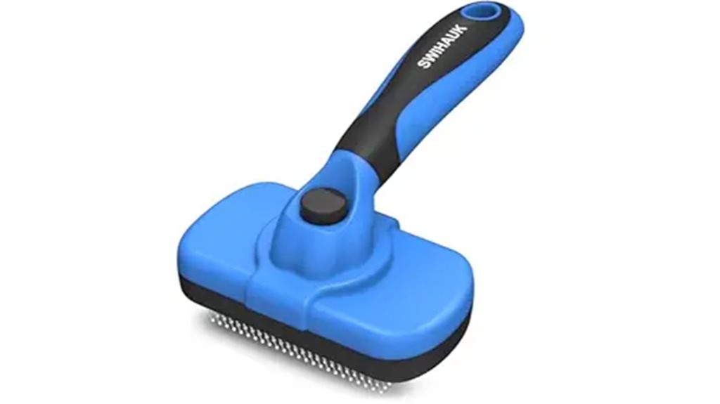 self cleaning dog brush