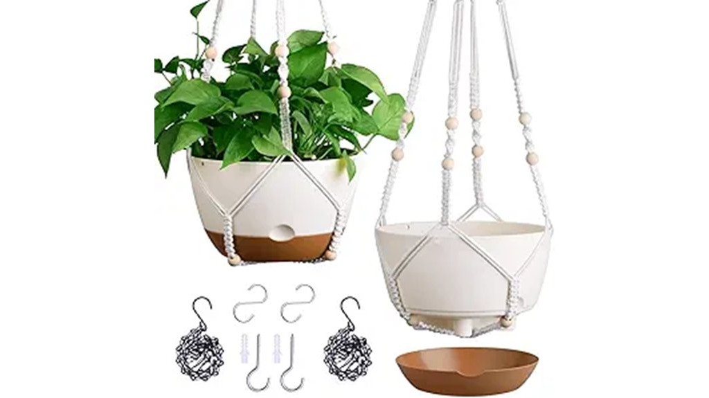 self watering hanging indoor planters