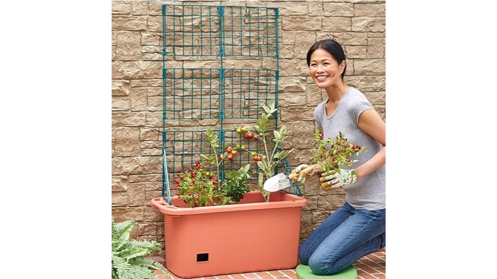 self watering vegetable planter