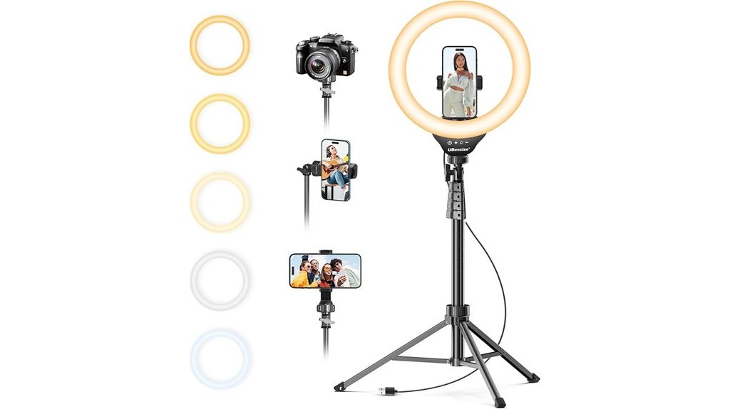 selfie ring light with tripod
