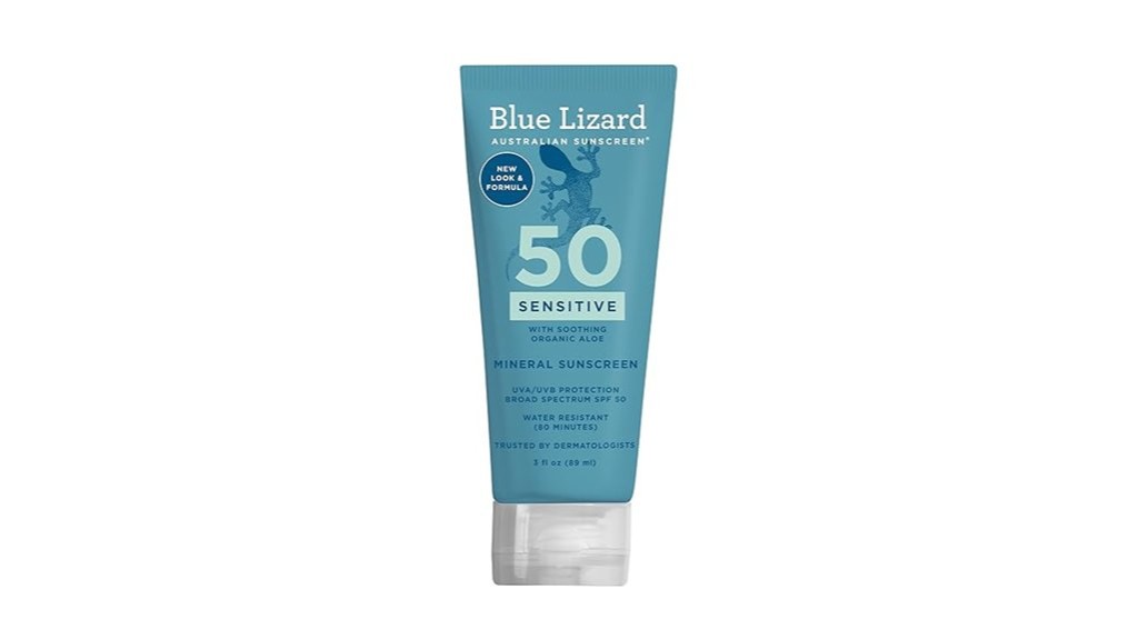 sensitive mineral sunscreen for blue lizard