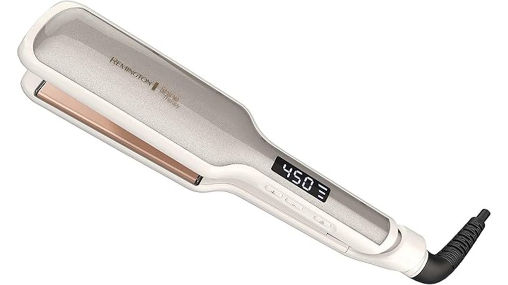 shiny smooth hair straightening device